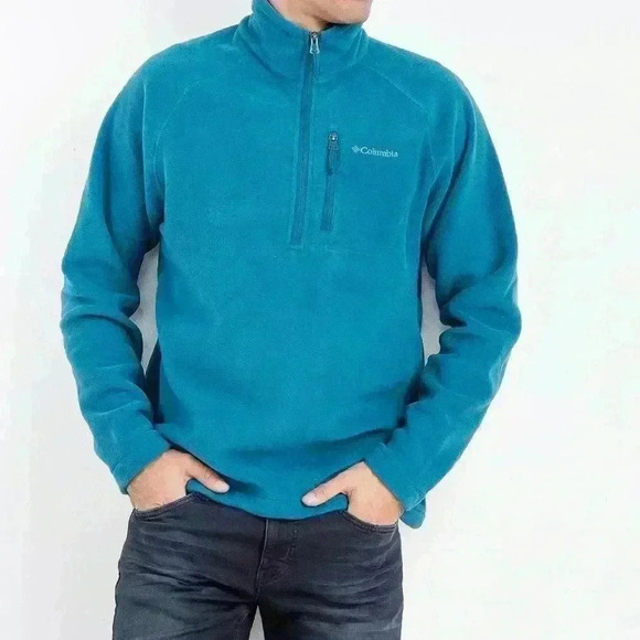 COLUMBIA Men's Fast Trek™ III Half Zip Fleece Pullover SIZE L - Picture 1 of 12